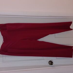 NWT Calvin Klein Red Slacks Size 16W Modern Fit